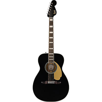 Fender California Malibu Vintage Acoustic-Electric Guitar Black for sale