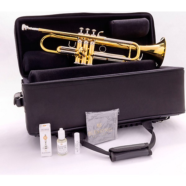 Open Box Blessing BTR-1660 Artist Series Professional Bb Trumpet Level 2 Silver plated, Yellow Brass Bell 197881084066