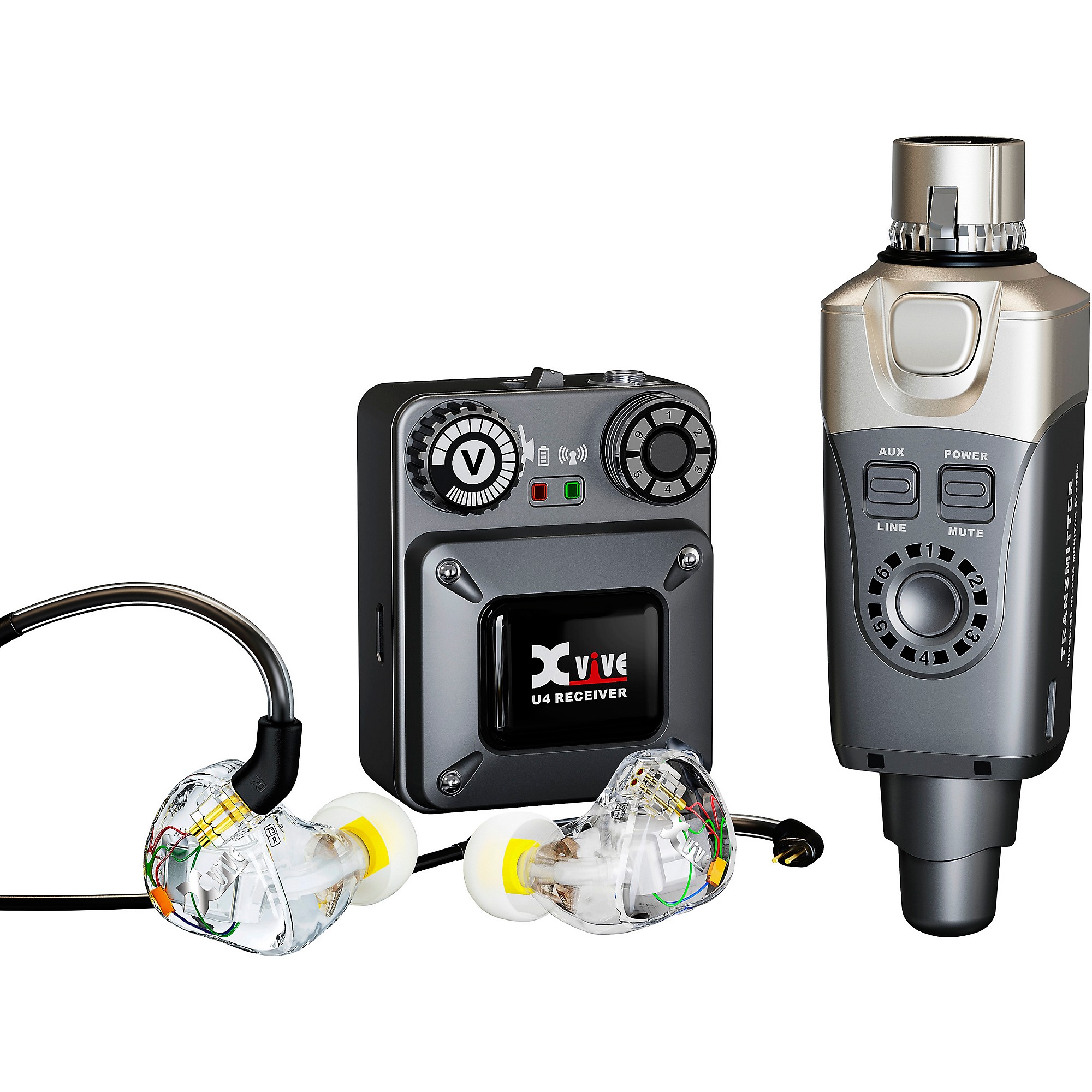Xvive In-Ear Monitor Wireless System With T9 In-Ear Monitors and