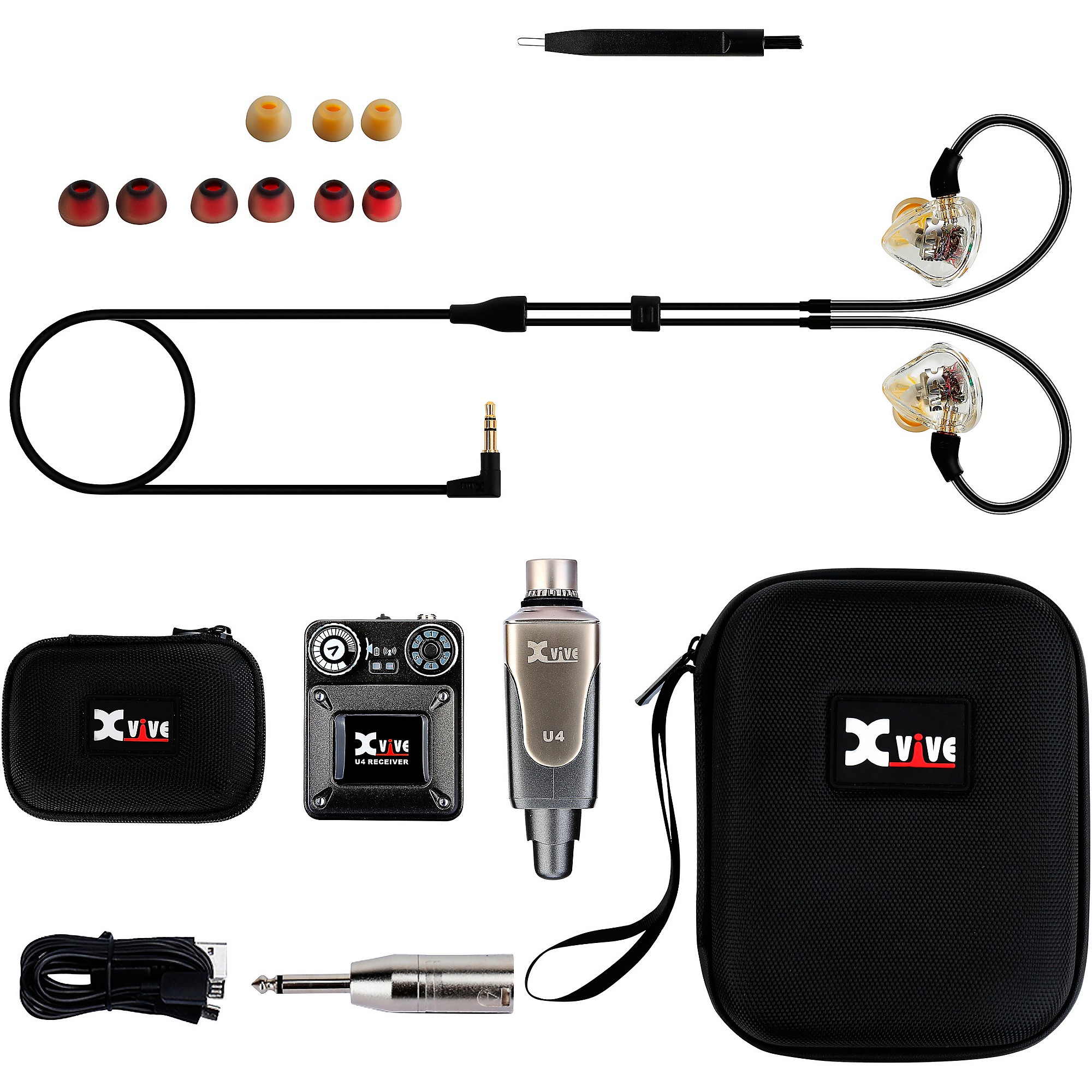 Xvive U4 In-Ear Wireless System With T9 In-Ear Monitors & CU4