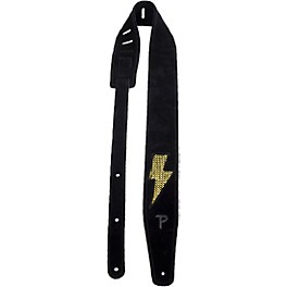 Perri's Leather Guitar Strap Gold Lightning Bolt 2.5 in. Perri's Leather Guitar Strap Gold Lightning Bolt 2.5 in.