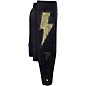 Perri's Leather Guitar Strap Gold Lightning Bolt 2.5 in.