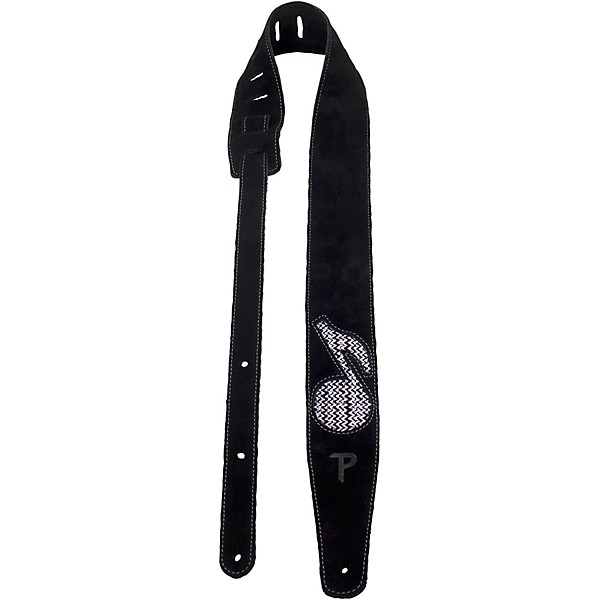 Leather Guitar Strap / Electric / Bass Black 
