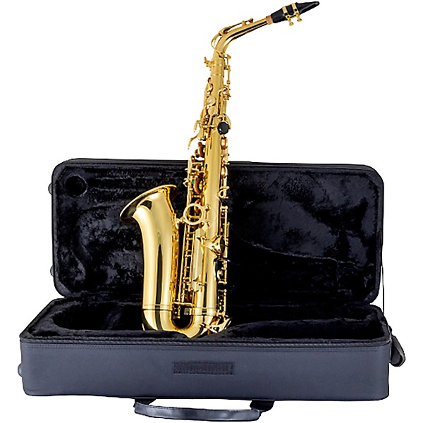 Prelude by Conn-Selmer PAS111 Alto Saxophone Outfit Lacquer Yellow Brass Keys