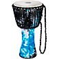 MEINL Travel Series Rope-Tuned Synthetic Djembe 12 in. Galactic Blue Tie Dye thumbnail