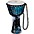 MEINL Travel Series Rope-Tuned Synthetic Djem... MEINL Travel Series Rope-Tuned Synthetic Djembe 10 in. Galactic Blue Tie Dye