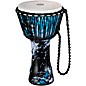 MEINL Travel Series Rope-Tuned Synthetic Djembe 10 in. Galactic Blue Tie Dye thumbnail