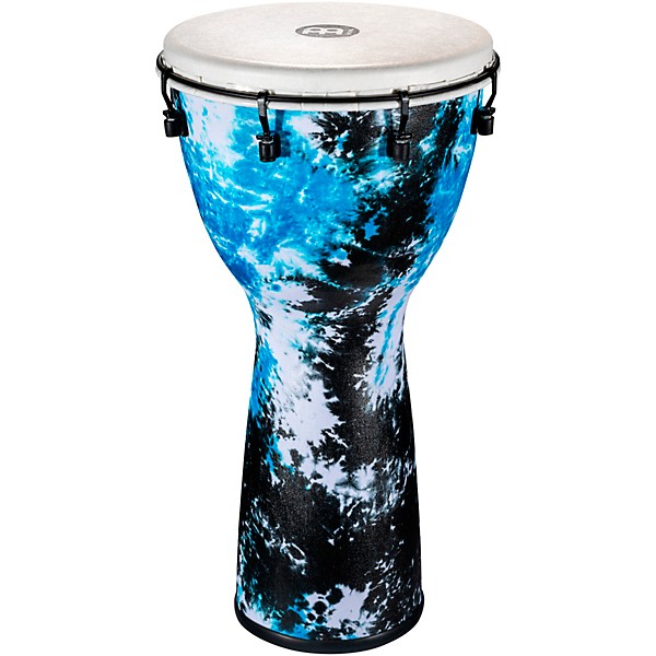 MEINL Alpine Series Synthetic Djembe 12 in. Galactic Blue Tie Dye