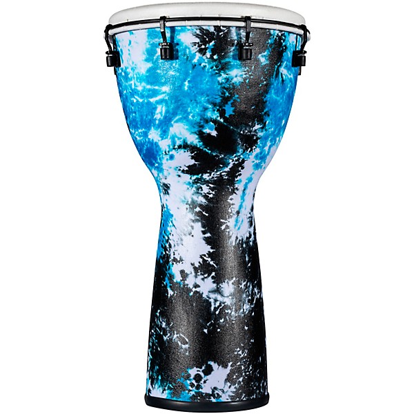 MEINL Alpine Series Synthetic Djembe 12 in. Galactic Blue Tie Dye