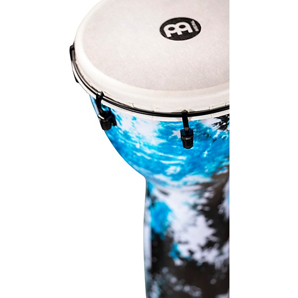 MEINL Alpine Series Synthetic Djembe 12 in. Galactic Blue Tie Dye