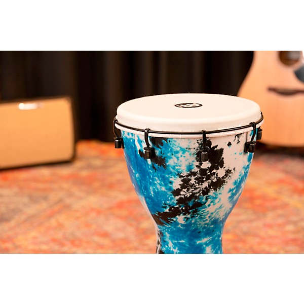 MEINL Alpine Series Synthetic Djembe 12 in. Galactic Blue Tie Dye