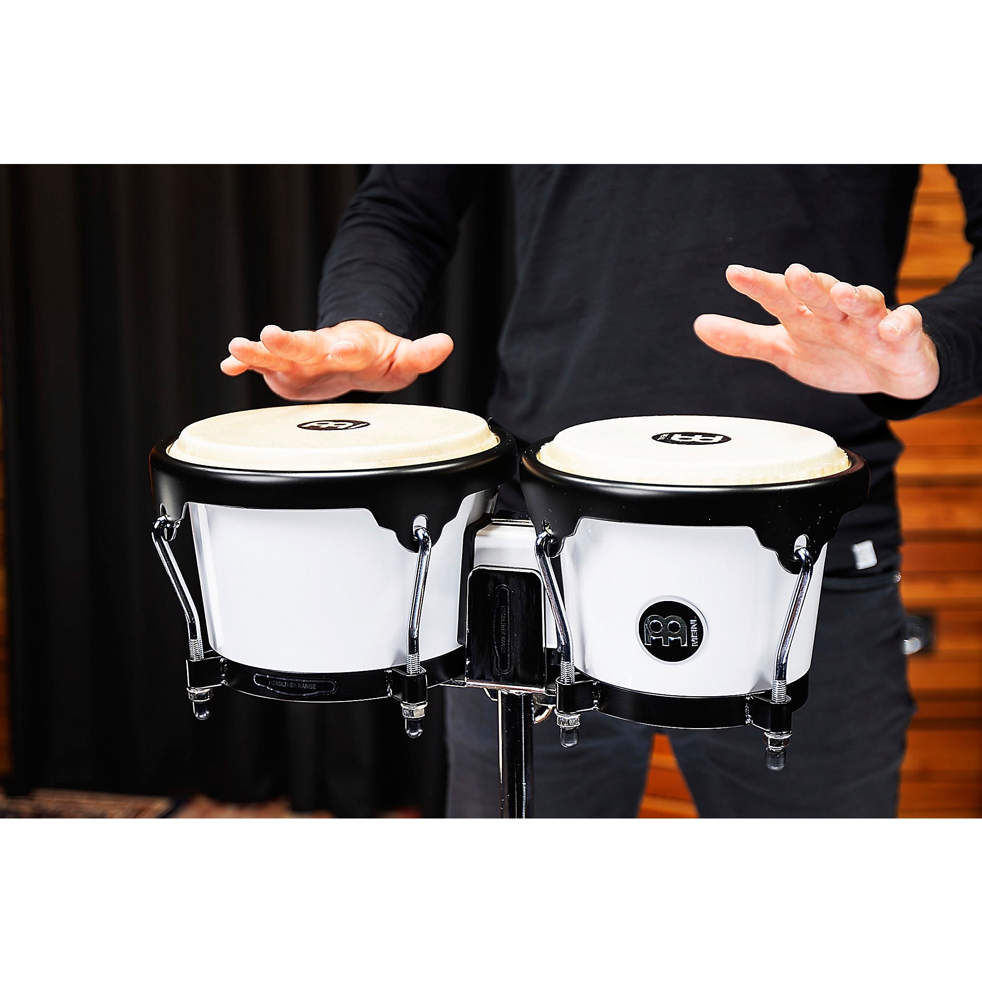 MEINL Journey Series Molded ABS Bongo Bright White | Guitar Center