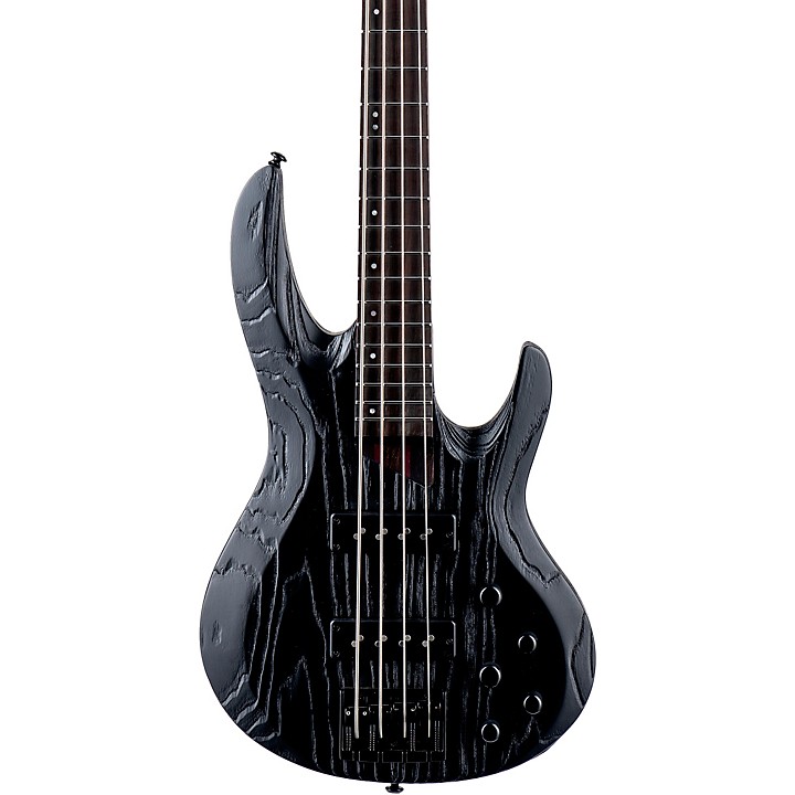 Platinum ESP LTD Mike Leon B-4 Electric Bass Guitar Black Blast