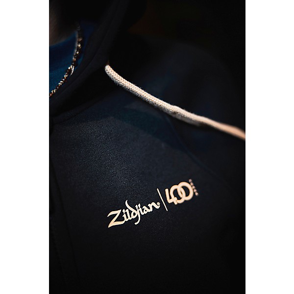 Zildjian Limited Edition 400th Anniversary Zip Up Hoodie XX Large Black