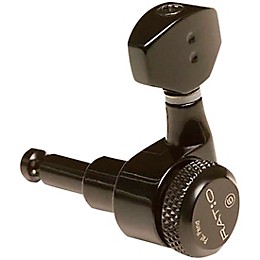 Graph Tech Ratio 6-In-Line Lefty Electric Locking Tuning Machine Heads Black 6 String