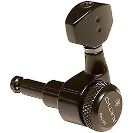 Graph Tech Ratio 6-In-Line Lefty Ele... Graph Tech Ratio 6-In-Line Lefty Electric Locking Tuning Machine Heads Black 6 String