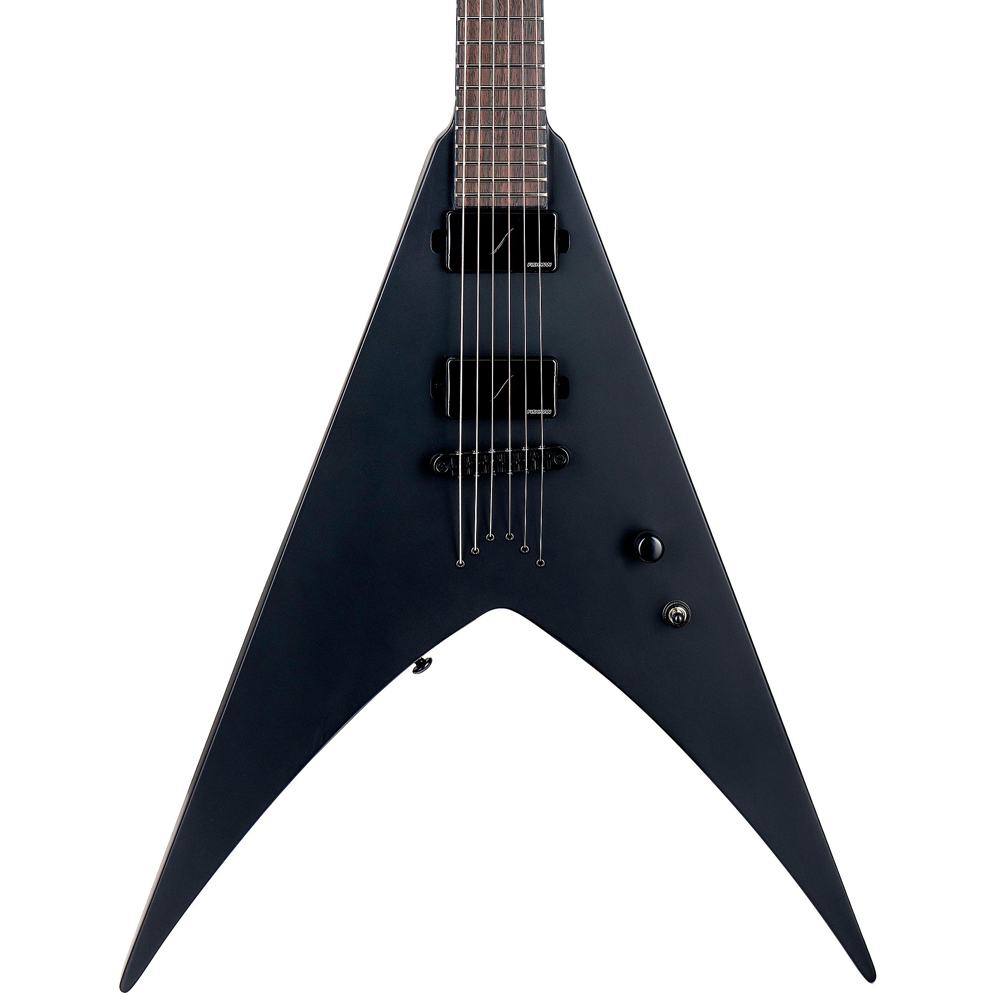 Platinum ESP HEX-6 Electric Guitar Black Satin | Guitar Center