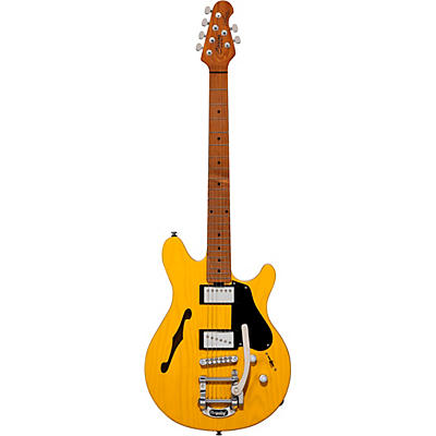 Sterling By Music Man Valentine Chambered Bigsby Sh Electric Guitar Butterscotch for sale