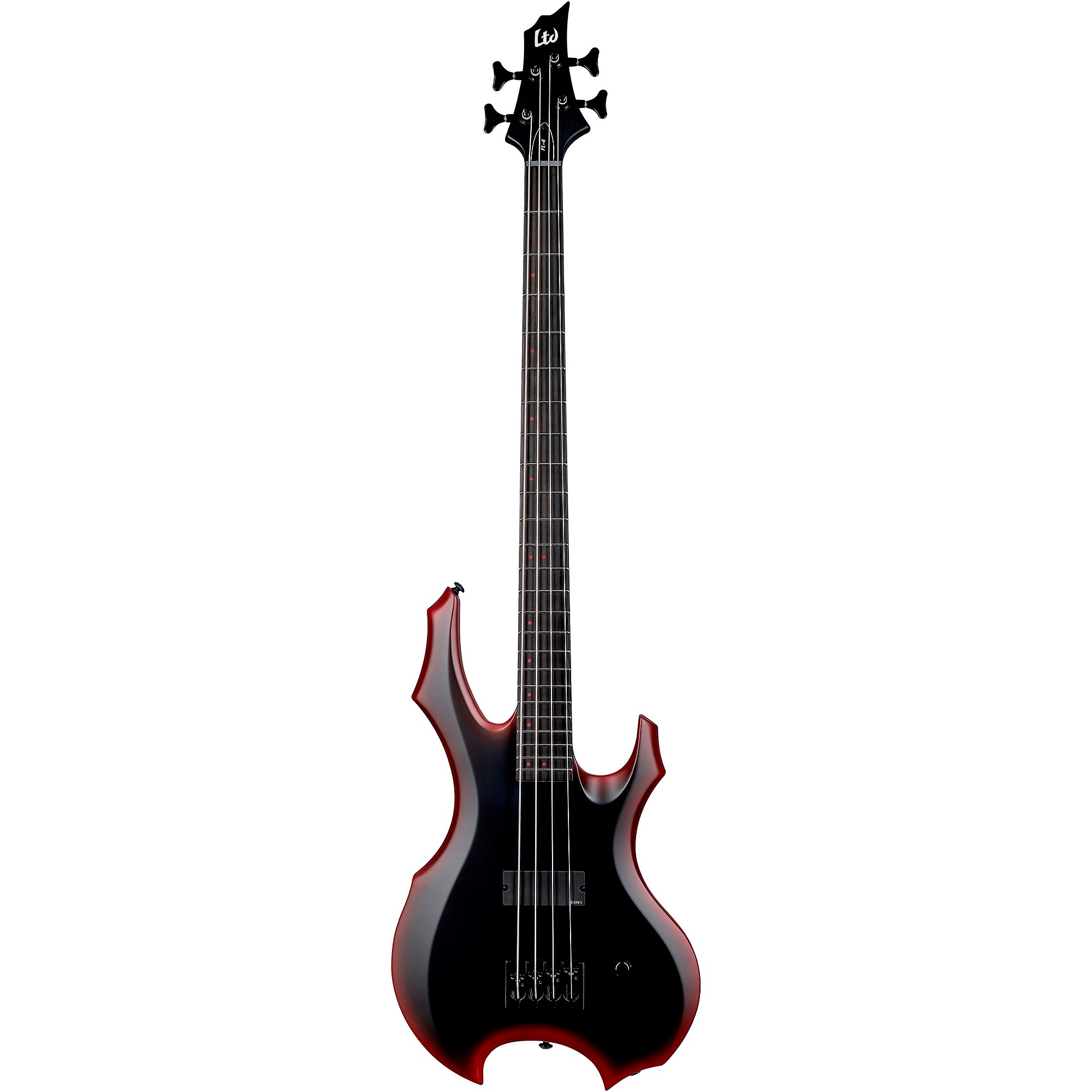ギター FredricEffects  SuperUnpleasantCompanion ESP LTD Fred LeClerq FL-4 Electric Bass Guitar Bloodburst