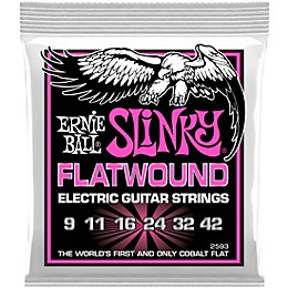 Ernie Ball Super Slinky Flatwound Electric Guitar Strings 9-42