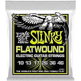 Ernie Ball Regular Slinky Flatwound Electric Guitar Strings 10-46