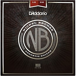 D'Addario NB1656 Nickel Bronze Acoustic Guitar Strings - Resophonic 16 - 56