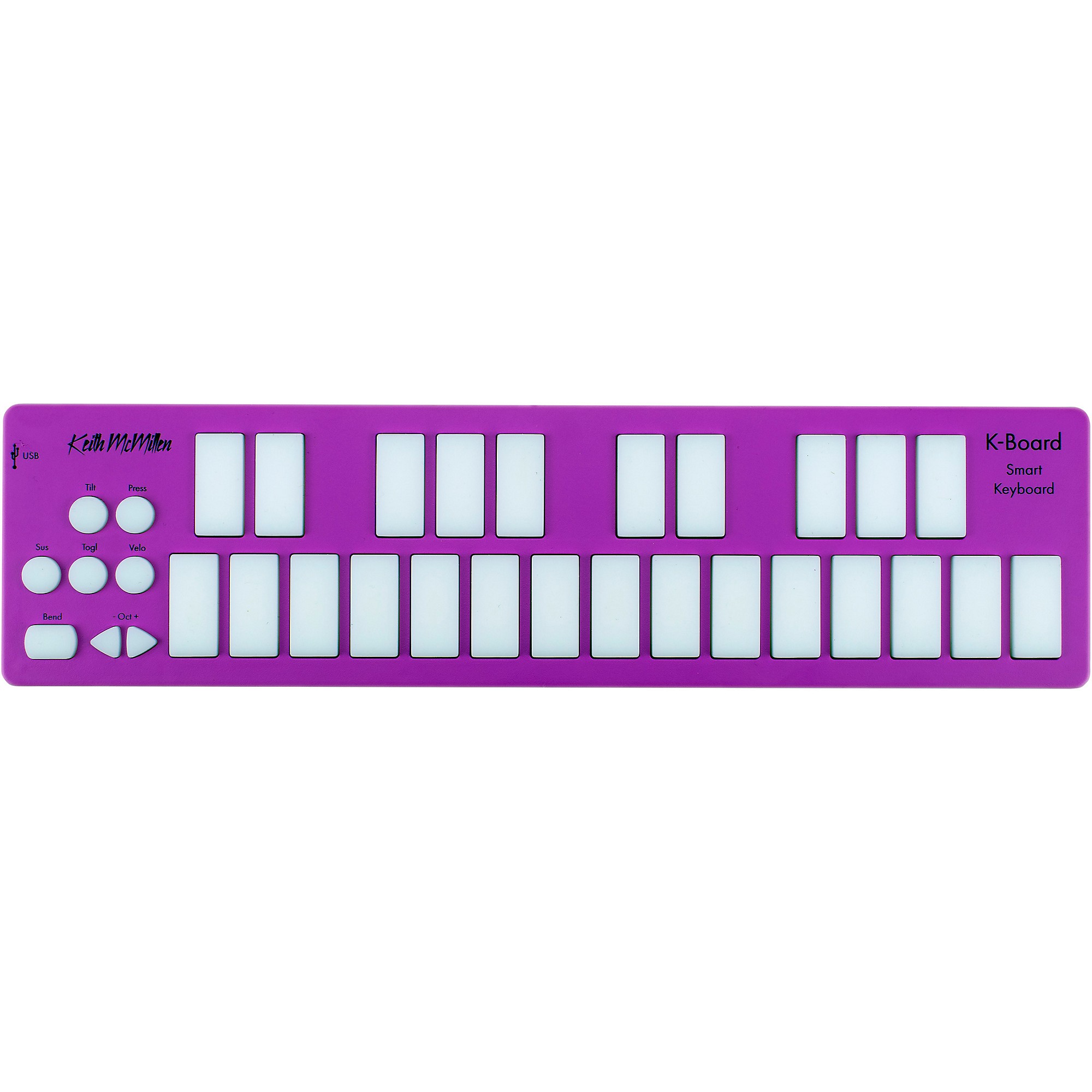 Keith McMillen K-Board-C Mini MPE MIDI Keyboard Controller Orchid