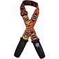 Lock-It Straps Jacquard 2" Locking Guitar Strap Red with Gold Flowers thumbnail
