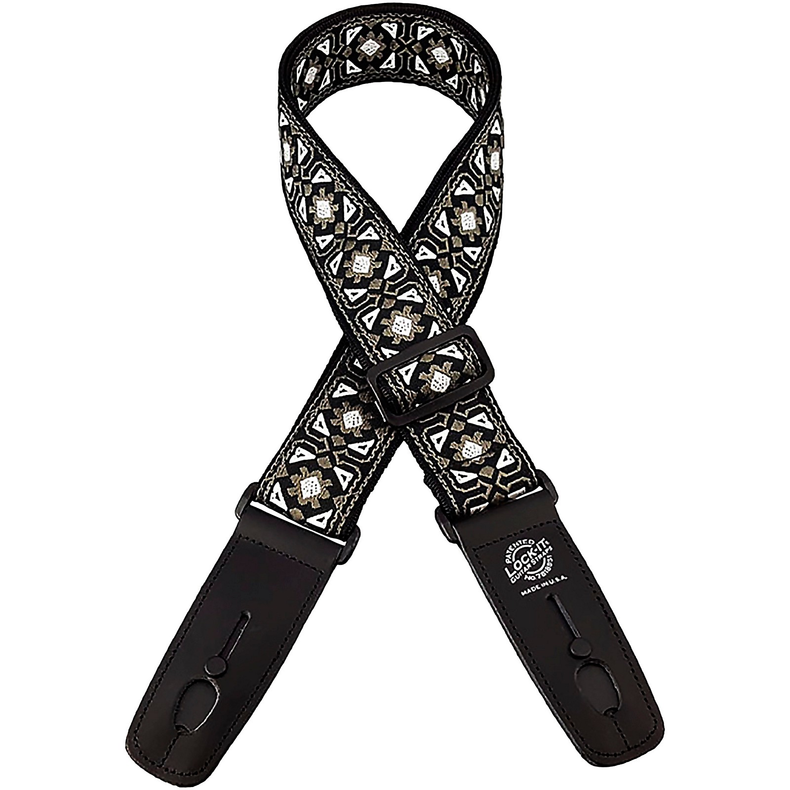 LockIt Straps Jacquard 2" Locking Guitar Strap Sojourner Guitar Center
