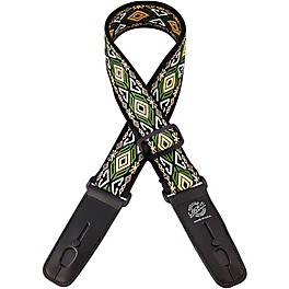 Lock-It Straps Jacquard 2" Locking Guitar Strap Vin... Lock-It Straps Jacquard 2" Locking Guitar Strap Vintage Emerald Island