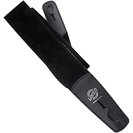 Lock-It Straps Suede 2.5" Locking Guitar Strap Chocolate Lock-It Straps Suede 2.5" Locking Guitar Strap Black