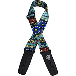 Lock-It Straps Polymer Plush 2" Locking Guitar Strap Bl... Lock-It Straps Polymer Plush 2" Locking Guitar Strap Flower Design