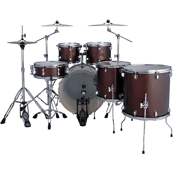 Ludwig Evolution 6-Piece Drum Set With Paiste Cymbals - Caramel Sparkle