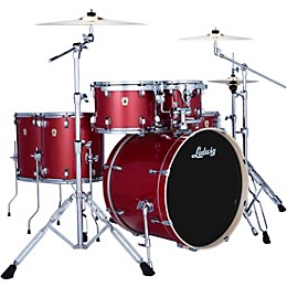 Ludwig Evolution 6-Piece Drum Set With Paiste Cymbals - Crimson Sparkle