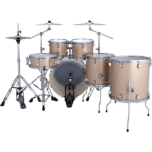 Ludwig Evolution 6-Piece Drum Set With Paiste Cymbals - Prosecco Sparkle