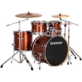 Ludwig Evolution 5-Piece Drum Se... Ludwig Evolution 5-Piece Drum Set With 22" Bass Drum and Zildjian I Series Cymbals Copper