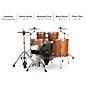 Ludwig Evolution 5-Piece Drum Set With 22" Bass Drum and Zildjian I Series Cymbals Cherry