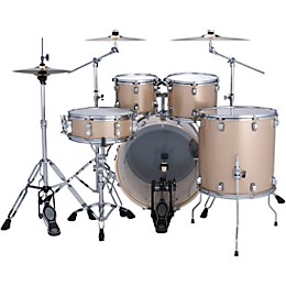 Ludwig Evolution 5-Piece Drum Set With Zildjian I Series Cymbals - Prosecco Sparkle