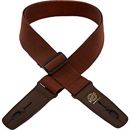 Lock-It Straps Cotton 2" Locking Guitar Strap Natural Lock-It Straps Cotton 2" Locking Guitar Strap Brown