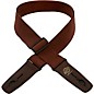 Lock-It Straps Cotton 2" Locking Guitar Strap Brown thumbnail