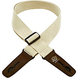 Lock-It Straps Cotton 2" Locking Guitar Strap Natural