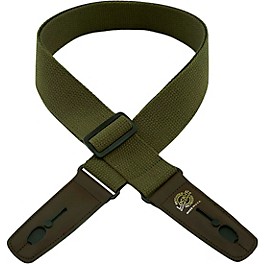 Lock-It Straps Cotton 2" Locking Guitar Strap Natural Lock-It Straps Cotton 2" Locking Guitar Strap Olive