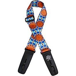 Lock-It Straps 2" Locking Guitar Strap Blue Lock-It Straps 2" Locking Guitar Strap Psychedelic Design