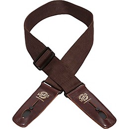 Lock-It Straps 2" Locking Guitar Strap Brown