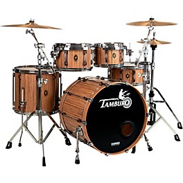 TAMBURO Opera Series 5-Piece Stave-Wood Shel... TAMBURO Opera Series 5-Piece Stave-Wood Shell Pack With 22" Bass Drum Zebrano