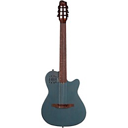 Open Box Godin Multiac Mundial Nylon-String Acoustic-Electric Guitar Level 2 Arctik Blue 197881124380