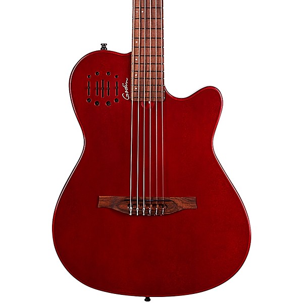 Godin Multiac Mundial Nylon-String Acoustic-Electric Guitar Aztek Red