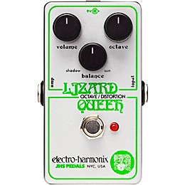 Electro-Harmonix Lizard Queen Octave Fuzz Effects Pedal White