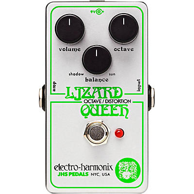 Electro-Harmonix Lizard Queen Octave Fuzz Effects Pedal White for sale