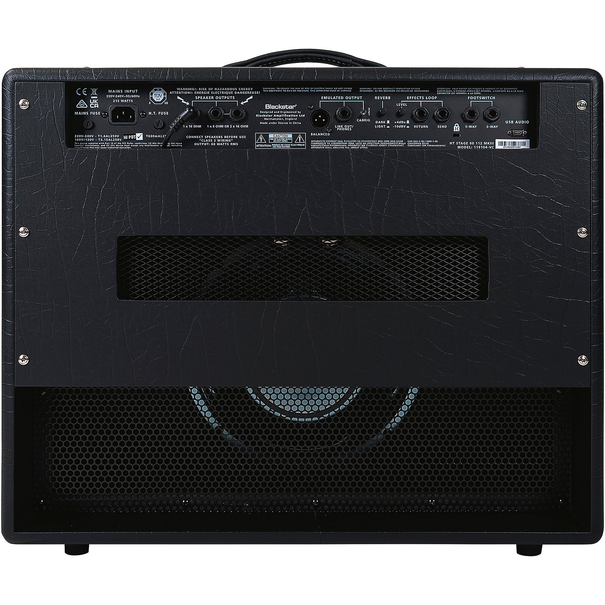 Blackstar HT Stage 60 MK III 1x12 Tube Guitar Combo Amp Black